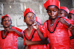 Dancing at Jubilee Children's Center in Kenya