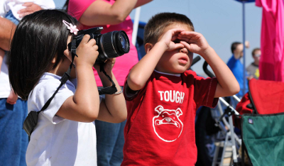 Kids enjoying Airfest