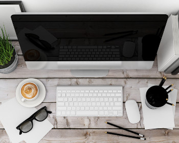 Desk of an efficient person