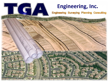 Housing tract in various stages of development